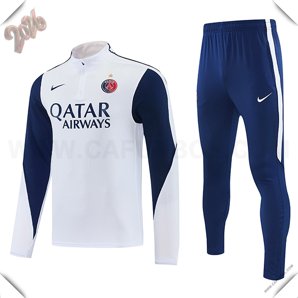 Chandal de Futbol PSG Blanco/Azul 2026/2027