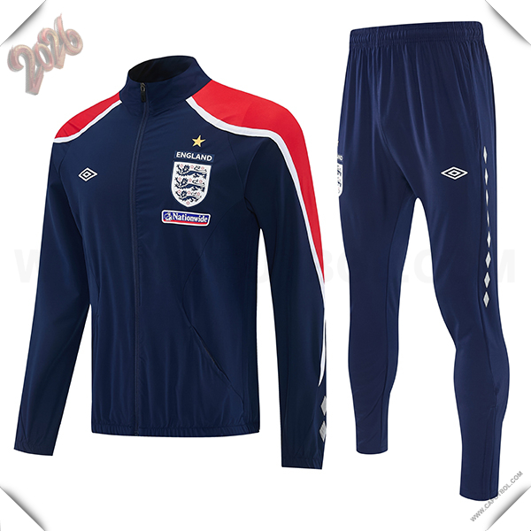 Chandal Chaquetas de Futbol Inglaterra Azul/Rojo/Blanco 2026/2027
