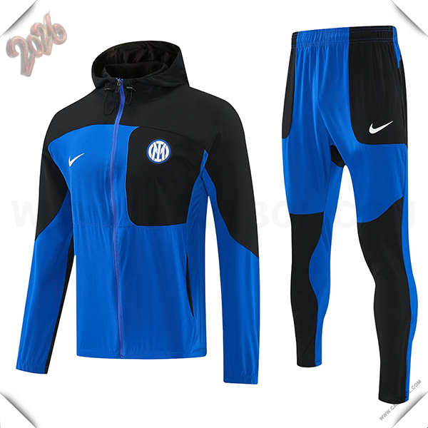 Chaqueta Con Capucha Chandal Rompevientos Inter Milan Azul/Negro 2026/2027