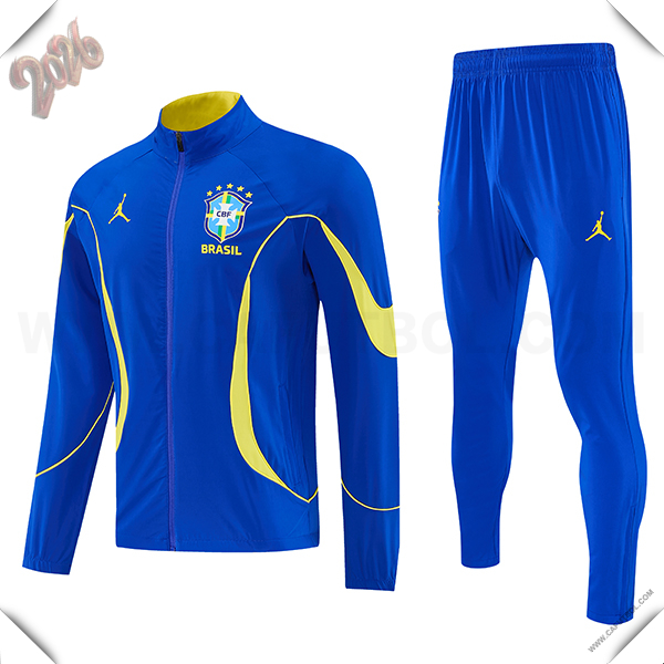 Chandal Chaquetas de Futbol Brasil Azul/Amarillo 2026/2027