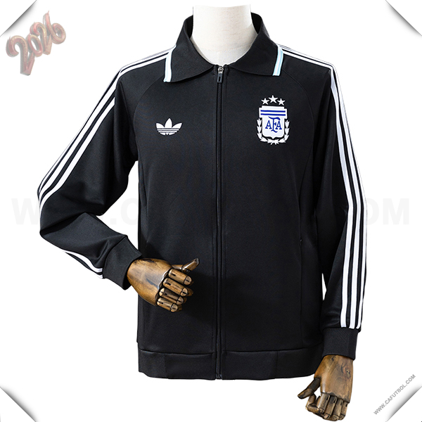 Chaquetas Futbol Argentina Negro/Blanco 2026/2027 -02