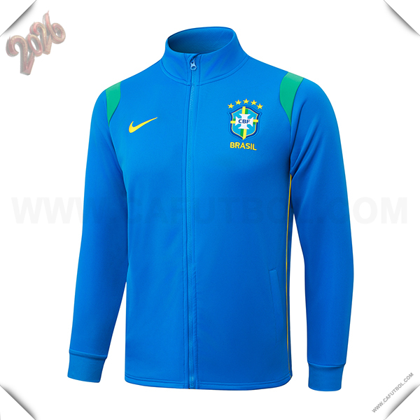 Chaquetas Futbol Brasil Azul/Verde 2026/2027