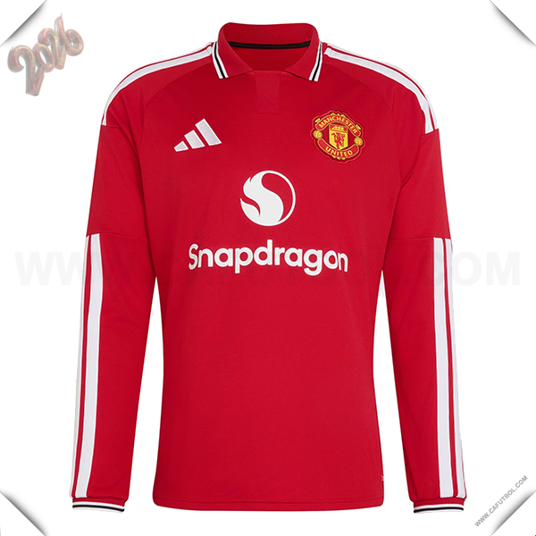 Nuevo Camiseta de Manchester United Primera Mangas Largas 2026/2027