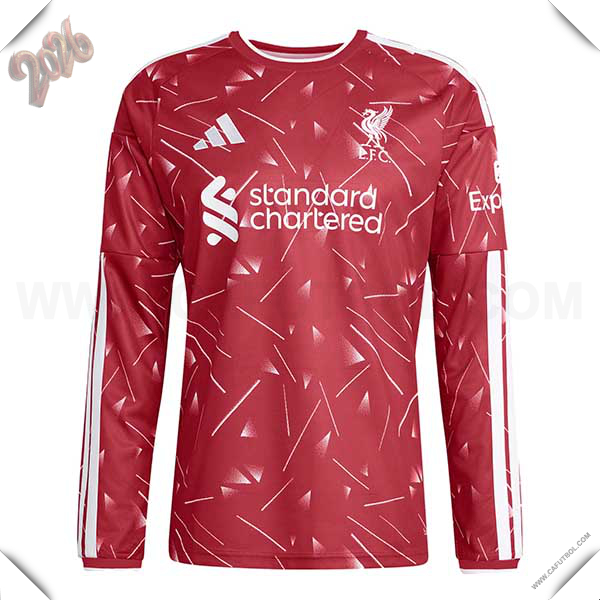 Nuevo Camiseta de FC Liverpool Primera Mangas Largas 2026/2027