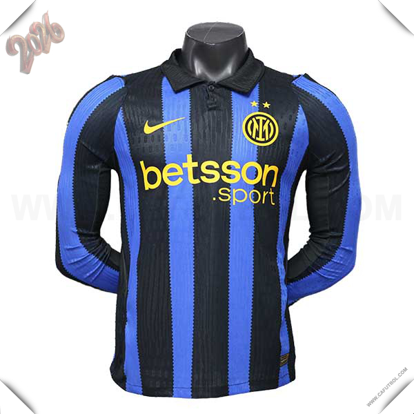 Primera Camiseta de Inter Milan Mangas Largas 2026/2027